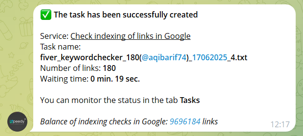 SpeedyIndex free google index checker