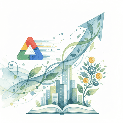 График Google Analytics, демонстрирующий рост ключевых показателей бизнеса
