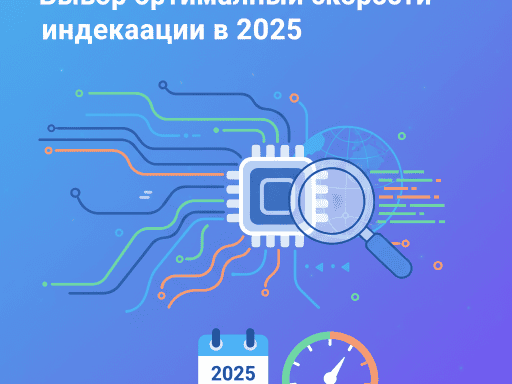 График, демонстрирующий оптимальную скорость индексации сайта в 2025 году, с учетом различных факторов, таких как тип контента и размер сайта.